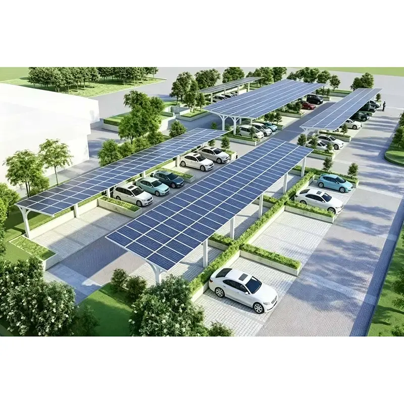 Kare Tüp Solar Carport Sistemi